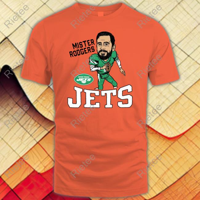 Top aaron Rodgers New York jets homage caricature Mister Rodgers t